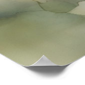 かわいいハバナの犬を水色で ポスター (角)