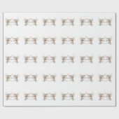 かわいいハミングバードカップルカスタムのラッピング紙 ラッピングペーパー (フラット)