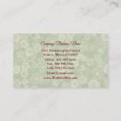 かわいいハミングバードデザイナー 名刺 (裏面)