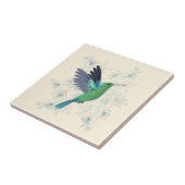 かわいいハミングバードフローラ タイル (側面)