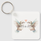 かわいいハミングバード写真名キーチェーンを追加 キーホルダー (正面)