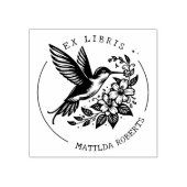 かわいいハミングバード名前をカスタムする図書室 ラバースタンプ (インプリント)