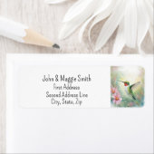 かわいいハミングバード野生動物自然アニマルアート ラベル (インサイチュ)