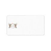 かわいいハミングバ結婚ーズのカップル住所 シール (正面)