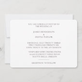 かわいいハミングバ結婚ードの水平招待状 招待状 (裏面)