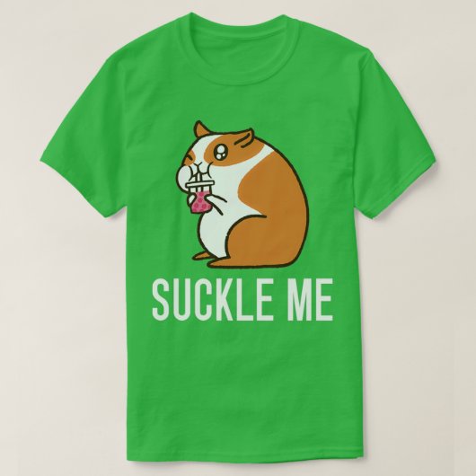 かわいいハムスターおもしろいが私を吸い取る Tシャツ (デザイン正面)