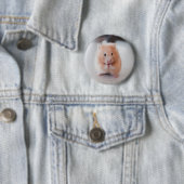 かわいいハムスターが動物を愛 缶バッジ (インサイチュ)