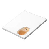 かわいいハムスターのキャラクターイラスト ノートパッド (回転)