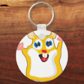 かわいいハムスターのキーチ子供へェイン キーホルダー (正面)