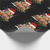 かわいいハムスターのクリスマス ラッピングペーパー (角)