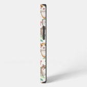 かわいいハムスターのダンスパターン iPhoneケース (左側面)