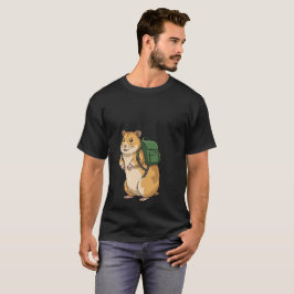 かわいいハムスターのハイカーリュックサック Tシャツ
