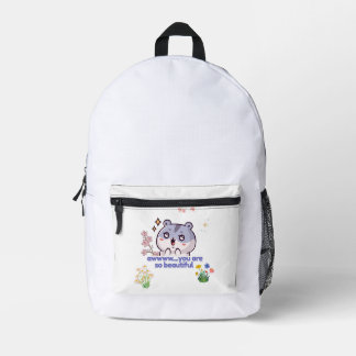 かわいいハムスターのリュックサック プリントバックパック
