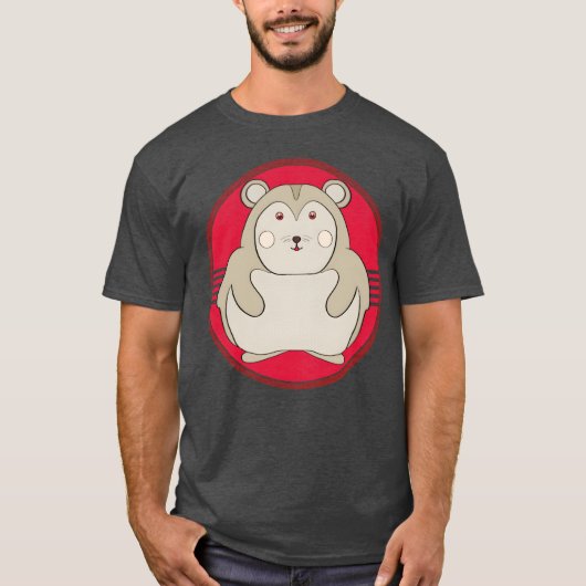 かわいいハムスターの家族 Tシャツ (正面)
