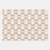 かわいいハムスターの水色 ラッピングペーパーシート (正面3)