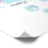 かわいいハムスターの石鹸泡 ポスター (角)