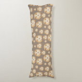 かわいいハムスターの茶色のパターン ボディピロー (正面縦)