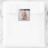 かわいいハムスターは動物を愛す スクエアシール (バッグ)