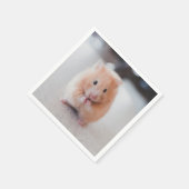 かわいいハムスターは動物を愛す スタンダードカクテルナプキン (角)