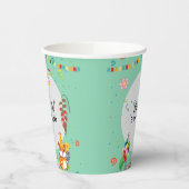 かわいいハムスターをテーマにした子どもの誕生日パーティー 紙コップ (左)