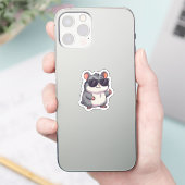 かわいいハムスターステッカー シール (スマートフォン)