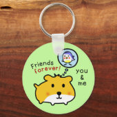 かわいいハムスターティミーと友人 キーホルダー (正面)