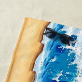 かわいいハムスターパーソナライズされた ビーチタオル (インサイチュ)