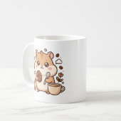 かわいいハムスターマグカップ コーヒーマグカップ (正面左)