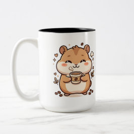 かわいいハムスターマグカップ ツートーンマグカップ