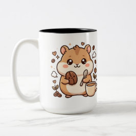 かわいいハムスターマグカップ ツートーン ツートーンマグカップ
