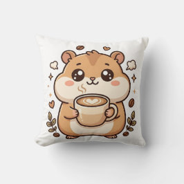 かわいいハムスターラテハートかわいいピロー クッション