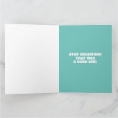 かわいいハムスターリフティングカップケーキハムスター誕生日 カード (内部)