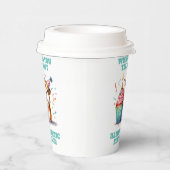 かわいいハムスターリフティングカップケーキハムスター誕生日 紙コップ (右)