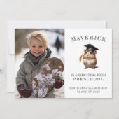 かわいいハムスター幼稚園の卒業発表 案内状 (正面)