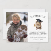 かわいいハムスター幼稚園の卒業発表 案内状 (正面)