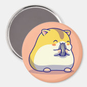 かわいいハムスター磁石 マグネット (正面/裏面)