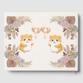 かわいいハムスター赤ちゃんシャワー ゲストブック (裏面)