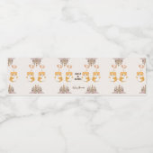 かわいいハムスター赤ちゃんシャワー ペットボトルラベル (シングルラベル)