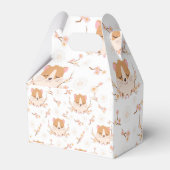 かわいいハムスター顔+花誕生日ありがとう フェイバーボックス (裏面サイド)