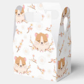 かわいいハムスター顔+花誕生日ありがとう フェイバーボックス (オープン)