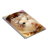 かわいいハムスター すごいって言ってくれてありがとう ノートブック (右側)