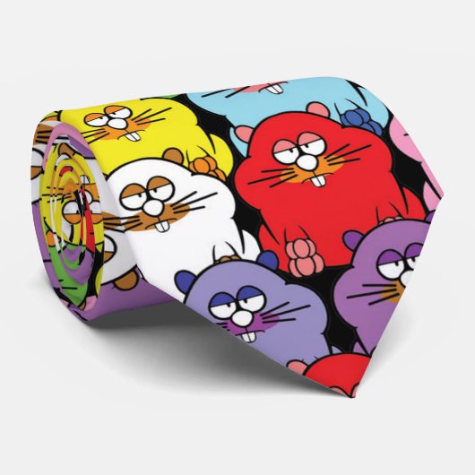 かわいいハムスター ネクタイ (ロール)