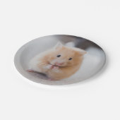 かわいいハムスター ペーパープレート (アングル)
