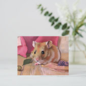 かわいいハムスター ポストカード (スタンド正面)