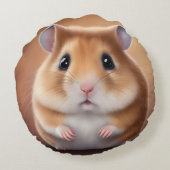 かわいいハムスター ラウンドクッション (裏面)