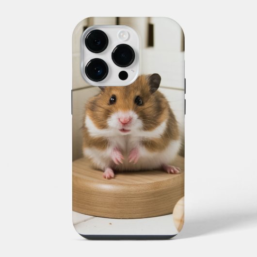 かわいいハムスターiPhoneケース iPhoneケース (裏面)