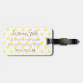 かわいいハメ飛んでいるドリ漫画イラストレーション ラゲッジタグ (裏面横)