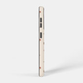 かわいいハリネズミとキノコの森のパターン SAMSUNG GALAXYケース (右側面)