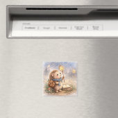 かわいいハリネズミとホタルの冷蔵庫用マグネット マグネット (インサイチュ (食洗機))