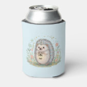 かわいいハリネズミとランタン 缶クーラー (缶裏面)